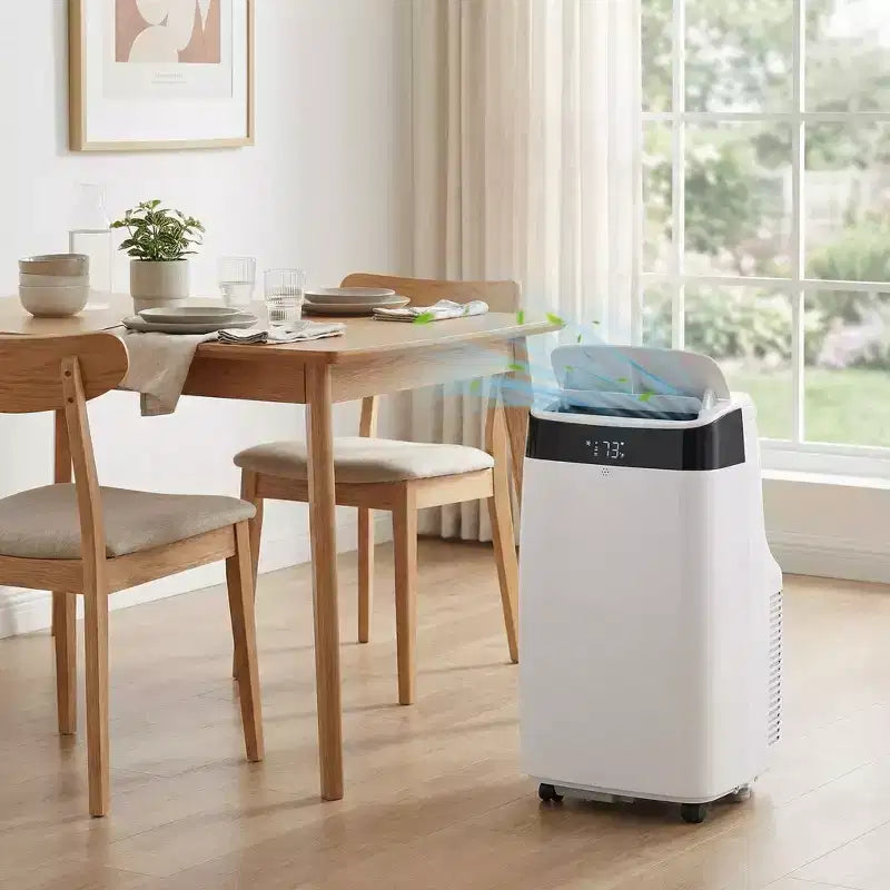 Climatiseur portable Acekool 10000 BTU, 3-en-1 CA avec ventilateur et déshumidificateur, télécommande, 3 vitesses, minuterie 24h, rafraîchit les pièces jusqu'à 42 m², installation facile