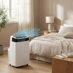 Climatiseur portable Acekool 10000 BTU, 3-en-1 CA avec ventilateur et déshumidificateur, télécommande, 3 vitesses, minuterie 24h, rafraîchit les pièces jusqu'à 42 m², installation facile