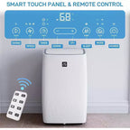 Acekool Aire Acondicionado Portátil de 14000 BTU, 3 en 1 Silencioso con Deshumidificador y Ventilador, Control Remoto, Temporizador, Enfría hasta 70 m², Fácil Instalación, Movilidad