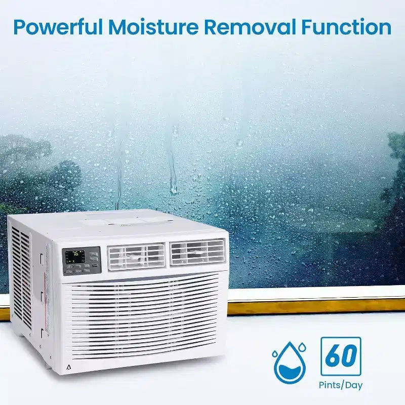 Climatiseur de fenêtre Acekool 10000 BTU, unité de climatisation intelligente Wi-Fi rafraîchissant les pièces jusqu'à 42 m², silencieux et économe en énergie, contrôle par application à distance, installation facile