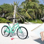 NAYSAYE Bicicleta Playera de 26 Pulgadas para Adultos, Bicicleta de Paseo de 7 Velocidades con Cuadro de Acero para Mujeres para Paseos Cómodos, Verde Menta, 69.6*28.5*40.5