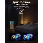 Climatiseur portable Acekool 8 000 BTU 3-en-1 (climatiseur/déshumidificateur/ventilateur), rafraîchit 32,5 m², mode veille silencieux, télécommande et kit fenêtre