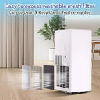 Climatiseur et Chauffage Portable Acekool 10 000 BTU, 3-en-1 Climatiseur, Pompe à Chaleur, Ventilateur, Déshumidificateur, Télécommande, Minuteur 24H, Refroidit 42 m², Kit Fenêtre