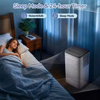 Climatiseur portable 10000 BTU avec roulettes, unité de climatisation portable avec télécommande, climatiseur intérieur pour pièce de 52 m², modes refroidissement/ventilateur/déshumidification