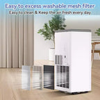 Climatiseur portable 10000 BTU avec roulettes, unité de climatisation portable avec télécommande, climatiseur intérieur pour pièce de 52 m², modes refroidissement/ventilateur/déshumidification