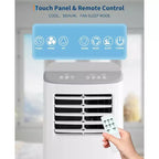 Climatiseur portable Acekool 8 000 BTU, ventilateur déshumidificateur 4-en-1, télécommande, minuterie, pour pièces jusqu'à 32,5 m², kit de fenêtre