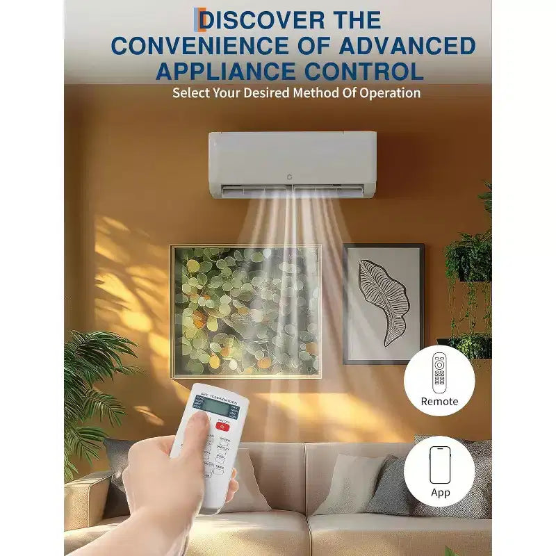 Climatiseur et pompe à chaleur Mini Split Acekool 24000 BTU, Inverter 21 SEER2, WiFi et Alexa, Système sans conduit avec kit d'installation pour pièces jusqu'à 140 m²