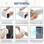 Climatiseur portable Acekool 8 000 BTU, 4 en 1, AC, Déshumidificateur, Ventilateur, Mode veille, Télécommande, Minuteur, Kit de fenêtre, pour pièces jusqu'à 32 m², Gris