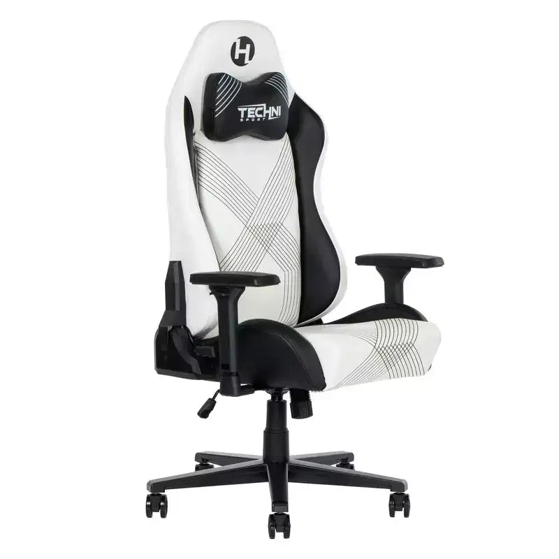 Silla de juegos Techni Sport RTA-TS68C-WHT Comfort Edge, blanca