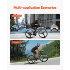 Bicicleta de carretera VEVOR, bicicleta de carreras con ruedas de 700C, sistema de transmisión SHIMANO de 21 velocidades, bicicleta de carretera para desplazamientos urbanos con cuadro de acero al carbono, negra