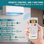 AMERLIFE Aire Acondicionado Mini Split Bomba de Calor, AC Inverter Energy Star con Control Inteligente Wi-Fi