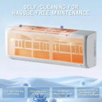 AMERLIFE Aire Acondicionado Mini Split Bomba de Calor, AC Inverter Energy Star con Control Inteligente Wi-Fi