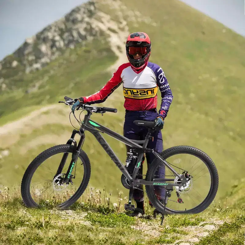 Bicicleta de montaña de doble suspensión NAYSAYE de 27.5 pulgadas y 21 velocidades con amortiguadores dobles para hombres y mujeres, gris, 68.1*27*39.7
