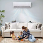 Climatiseur Chauffage Mini Split Costway 24000 BTU avec Kit d'installation de Pompe à Chaleur 2 Tonnes