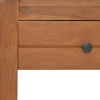 vidaXL Bedside Cabinet 19.7x11.8x13.8 Solid Teak Wood