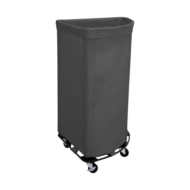 Seville Classics Heavy-Duty Rolling Corner Laundry Room Hamper