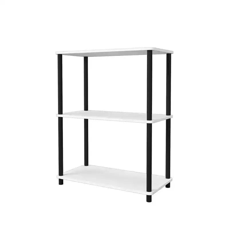 Homez 3 Tiers Wood Household Shelving Unit (23.54 in. W x 29.72 in. H x 11.73 in. D)