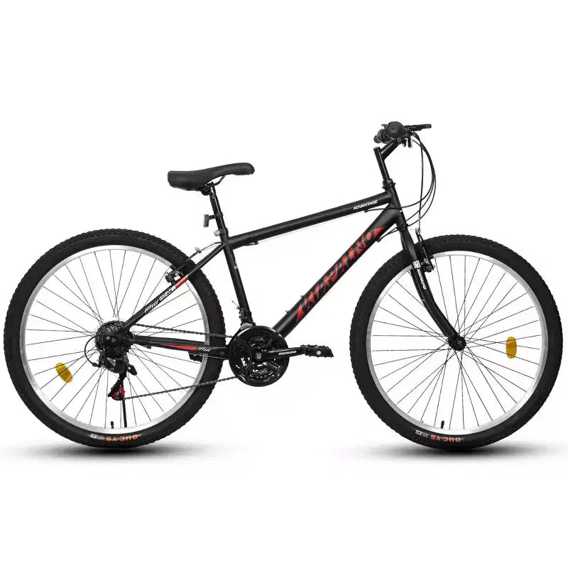 Bicicleta de Montaña Okak 24IN con Cuadro de Acero al Carbono, Bicicleta para Niños de 21 Velocidades con Doble Freno V y Asiento Ergonómico, Bicicleta para Viajes Diarios y Ocio