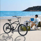 Bicicleta de paseo Okak de 26 pulgadas con sistema de 7 velocidades, bicicleta para hombre con frenos V delanteros y traseros, bicicleta con cuadro de metal para adolescentes y adultos