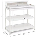 Whisen Baby Changing Table, Coordinates with Connelly Crib, Safe & Stylish Nursery Addition