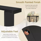 Okak Modern Painted Finish Wooden Console Table with Geometric Clean Lines,American Design Entryway Table for Living Room,Hallway