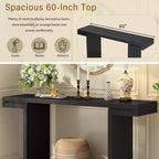 Okak Modern Painted Finish Wooden Console Table with Geometric Clean Lines,American Design Entryway Table for Living Room,Hallway