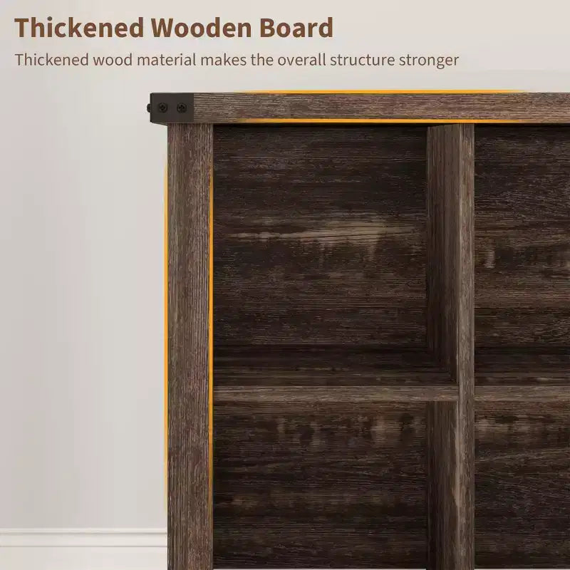 9 Cube Storage Organizer Bookshelf, 4 Tier Farmhouse Horizontal Bookcase, 37.4 Inch Wood Storage Bookcase for Entryway, Bookshelves for Living Room