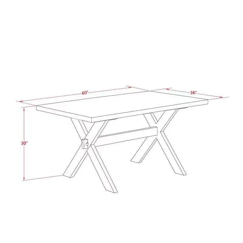 HomeStock 5-Pc Rectangle Natural Oak Finish Solid Wood Top Dining Table with 4 Upholstered Chairs