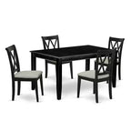 Southwestern Dining Set - 5 Piece Table & Chair Set - Black Finish - Kitchen Dinette