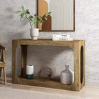 Galano Console Table with Two-Tier Open Shelf 47 W x 15.6 D x 30 H