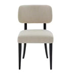 Mid-Century Modern Wooden Upholstered Dining Chairs Set of 2, Farmhouse Armless Side Chairs for Dining Roomor Kitchen-Panipeachy