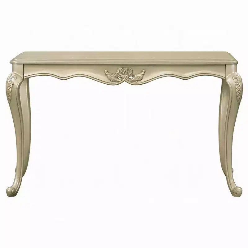 Royal Hampton Sofa Table, Ornate Classic European Champagne Gold Wood 52 Inch