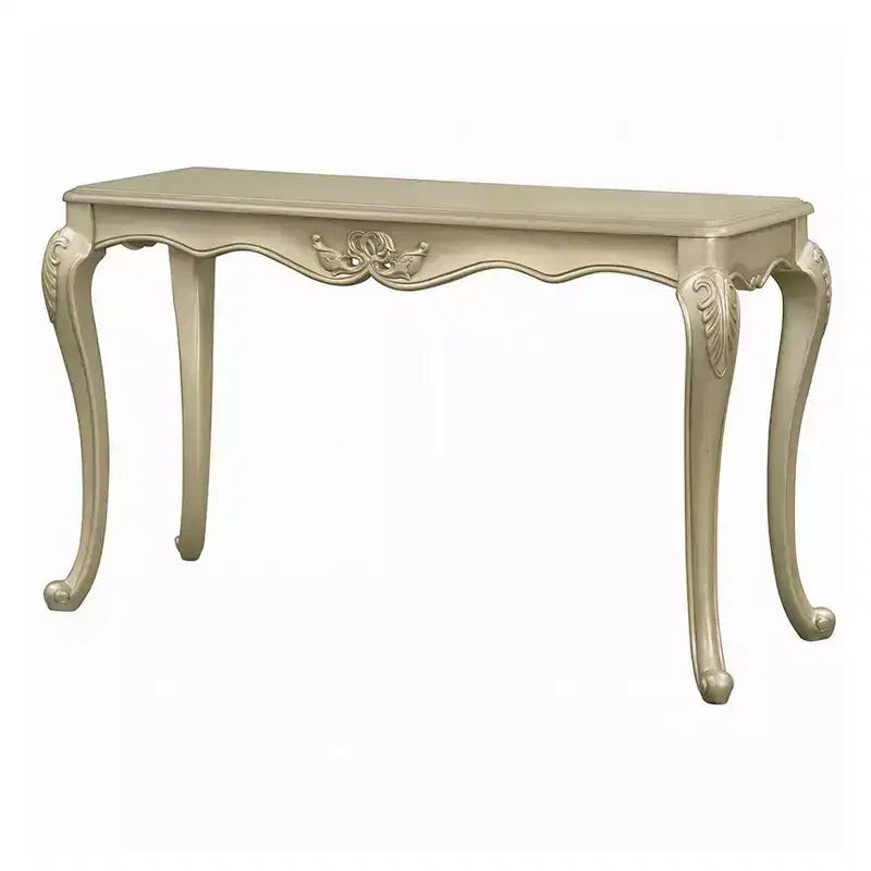 Royal Hampton Sofa Table, Ornate Classic European Champagne Gold Wood 52 Inch