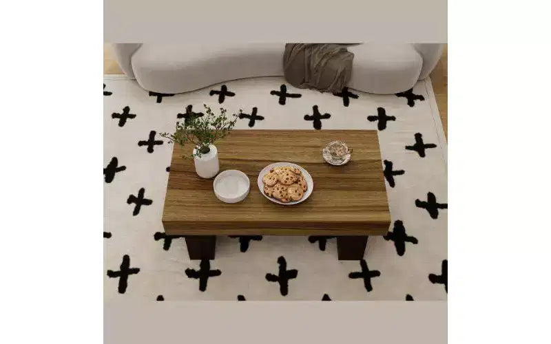 GDFStudio Fynn Farmhouse Wooden Rectangular Coffee Table