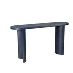 60 Modern Entryway Console Table, Thick Top Hallway Table with Reversible Curved Legs for Living Room or Foyer - Panipeachy