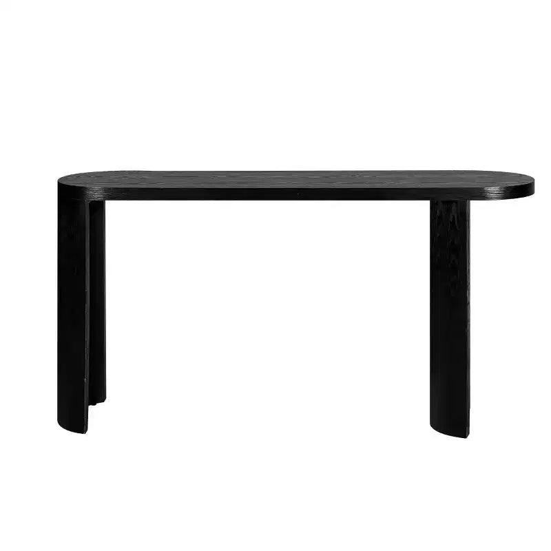 60 Modern Entryway Console Table, Thick Top Hallway Table with Reversible Curved Legs for Living Room or Foyer - Panipeachy