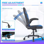 Silla ergonómica para juegos TUYOHW, silla de oficina con respaldo en forma de S con modo balancín y altura ajustable, espuma de alta resistencia