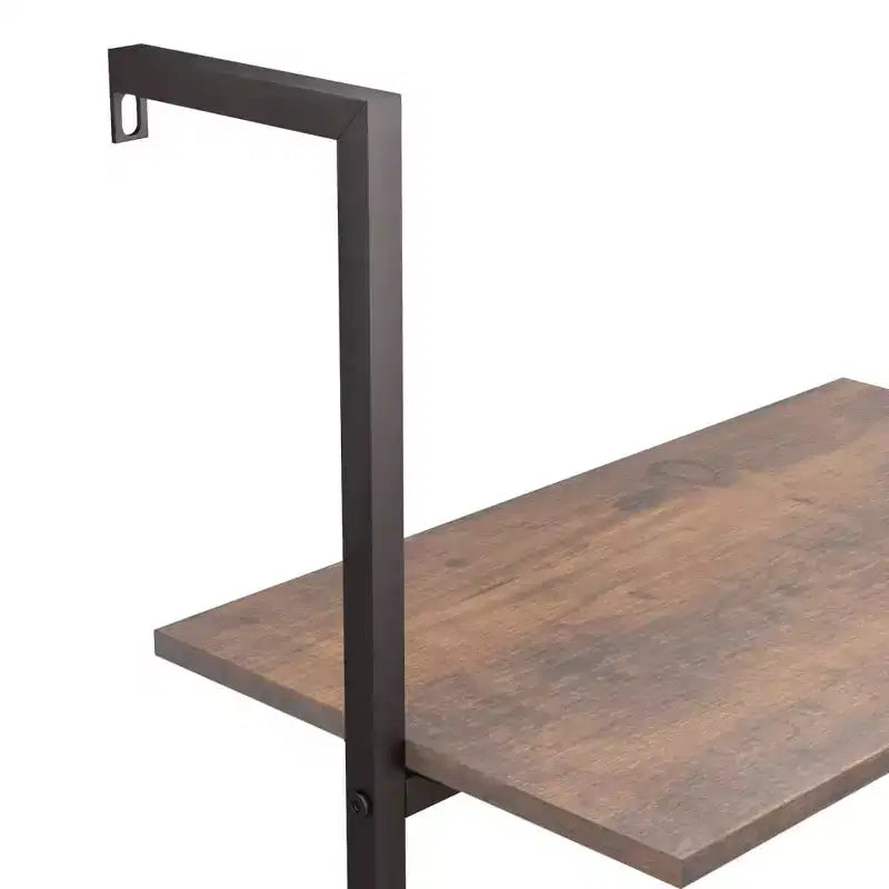 vidaXL 5-Tier Leaning Shelf Storage Bookshelf Rack for Living Room