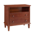Modern End Table with Charging Station, Wooden Nightstand with Storage, Small Coffee Table, Sofa Side Table for Living Room Bedroom