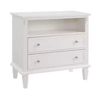 Modern End Table with Charging Station, Wooden Nightstand with Storage, Small Coffee Table, Sofa Side Table for Living Room Bedroom