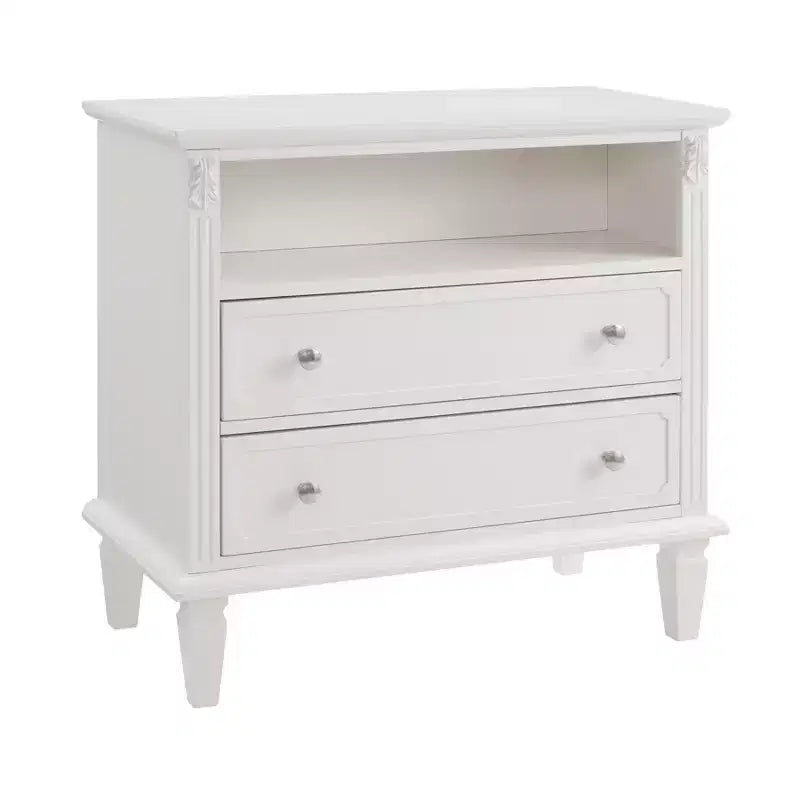 Modern End Table with Charging Station, Wooden Nightstand with Storage, Small Coffee Table, Sofa Side Table for Living Room Bedroom