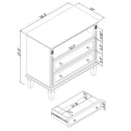 Modern End Table with Charging Station, Wooden Nightstand with Storage, Small Coffee Table, Sofa Side Table for Living Room Bedroom