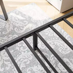 GDFStudio Bronte Modern Metal Platform Bed Frame with Headboard, Footboard and Under Bed Storage