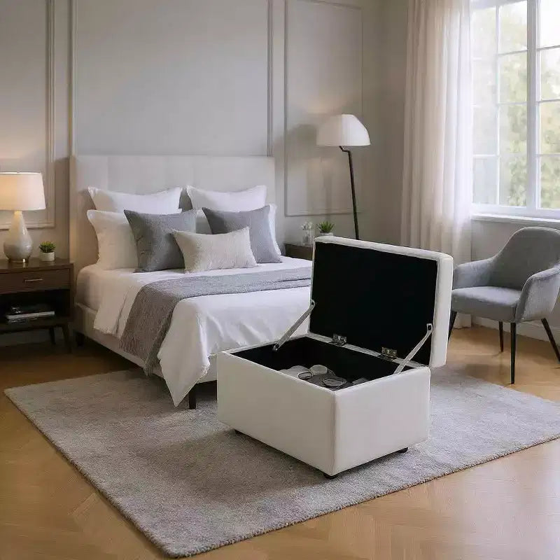 MAYEERTY Multi-Functional Storage Stool, Seating & Storage in One, Living Room Entryway