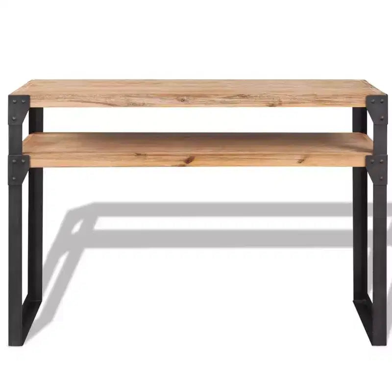 vidaXL Console Table Solid Acacia Wood 47.2x15.7x33.5