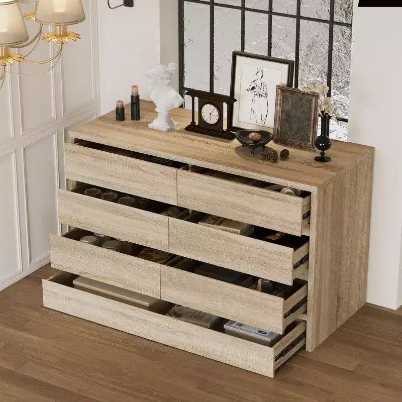 Famapy Rolling Storage Cabinet 9-Drawer Flip-Top Hidden Compartments + Foot-Activated Drawer Living Room Organizer Hidden Storage Dresser