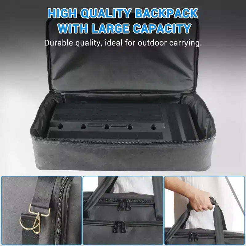 Guitar Pedal Board 22.04 x 11.02 with Carrying Bag, Lightweight Aluminum Alloy Effects Pedalboard with Pedal Cables Adhesive Hookside Tape