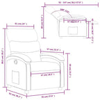 vidaXL Massage Recliner Chair Faux leather Medium