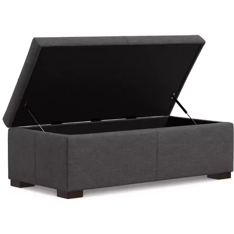 WyndenHall Frankie 48 inch Wide Rectangular Storage Ottoman
