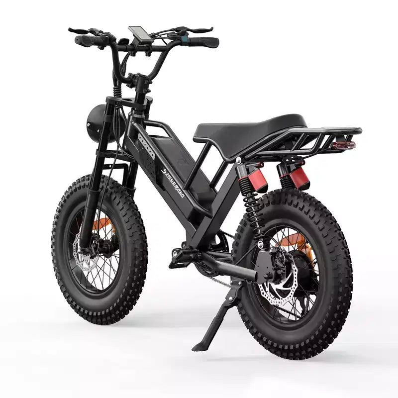 Bicicleta Eléctrica Eilleo 20 Fat Tire Motor de 750W (920W pico), 40 km/h, 80-110 km de autonomía, batería de 48V 15.6Ah, doble suspensión, Shimano de 7 velocidades